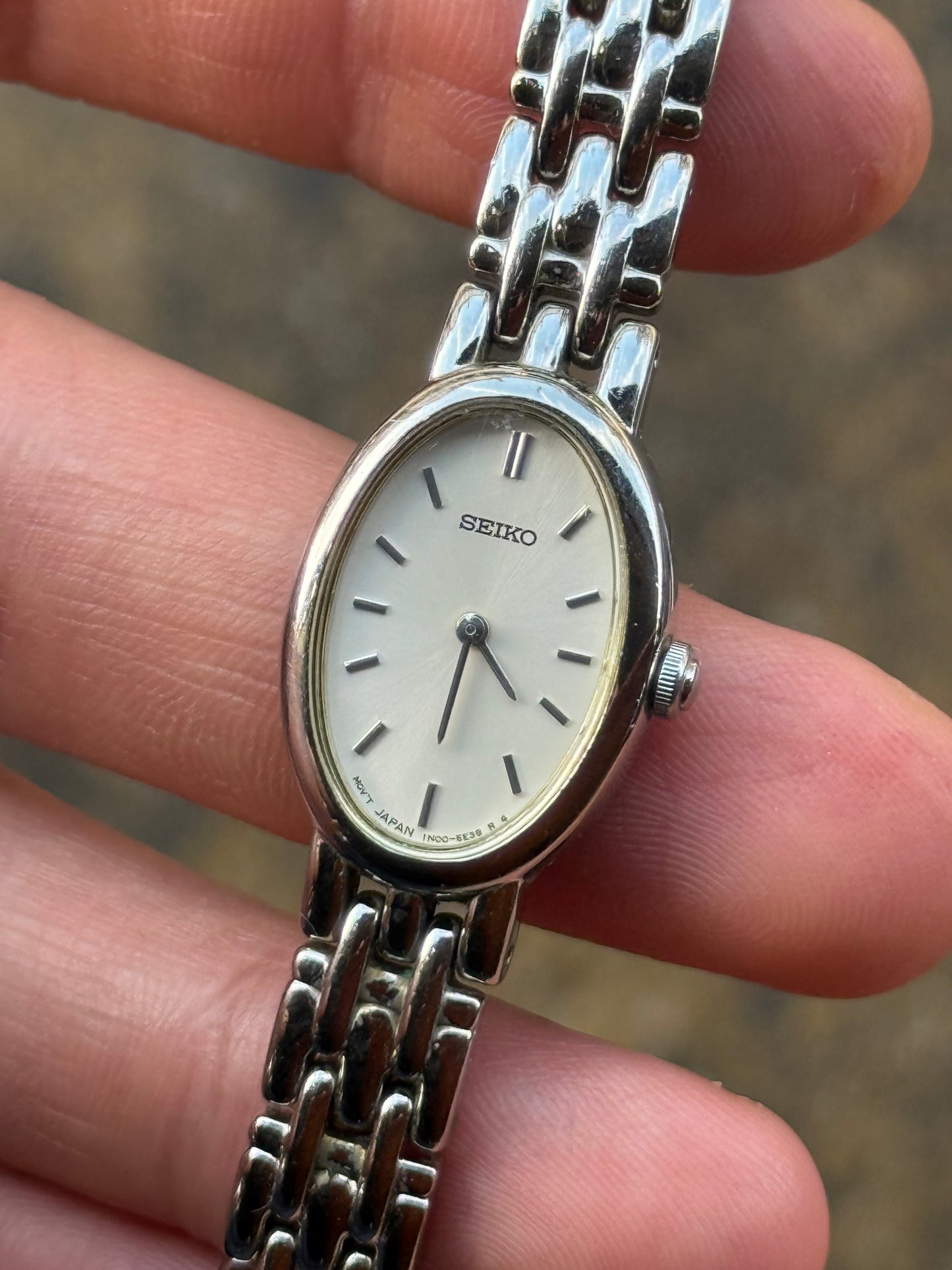 Vintage 1991 Silver Seiko Watch 1N00-6M90