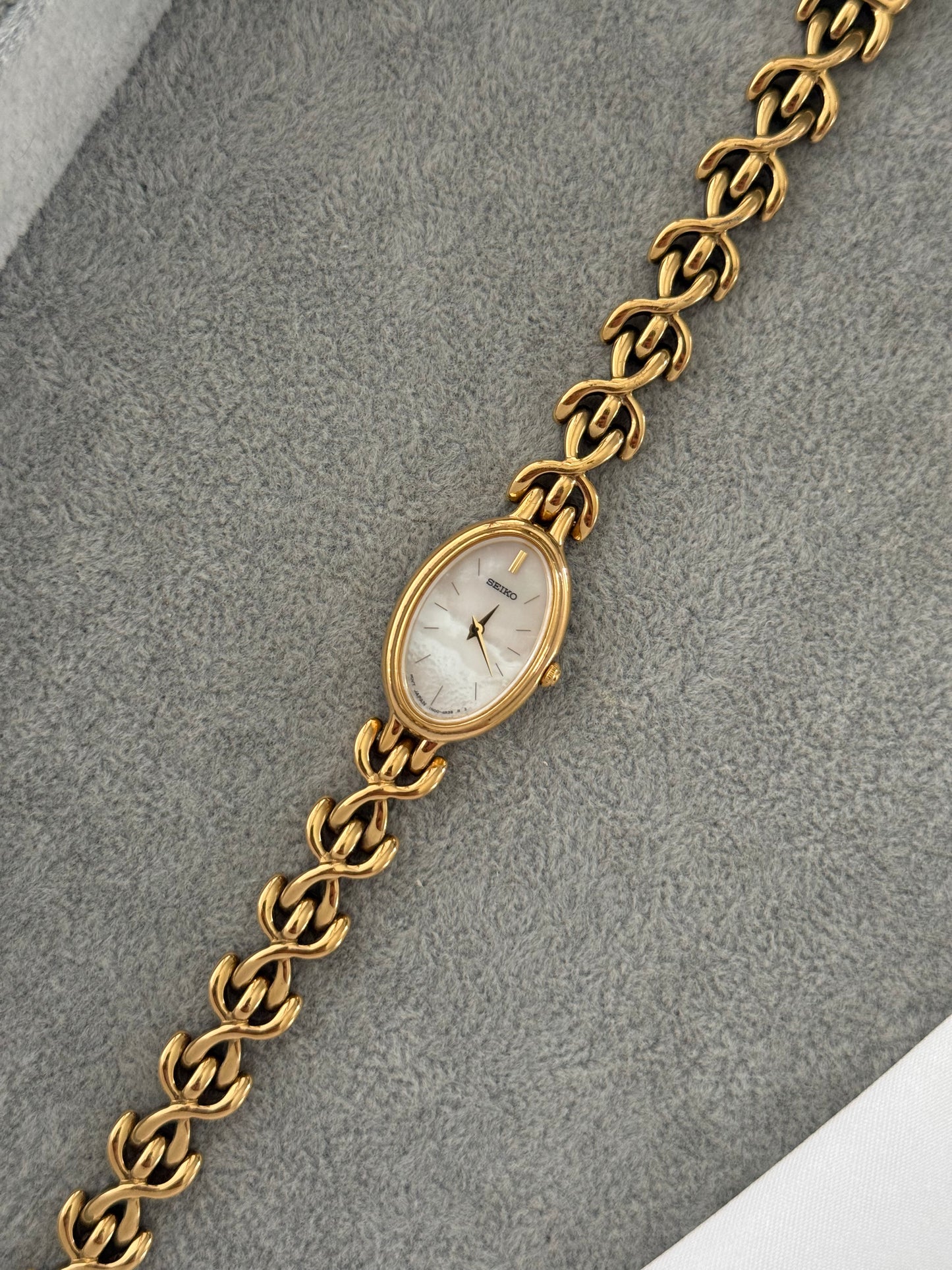 Vintage Mother Of Pearl Seiko Watch