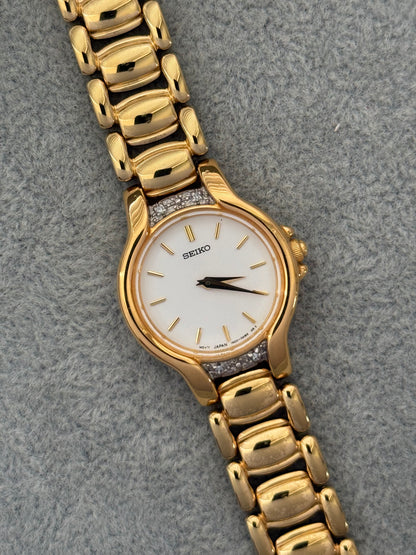 1990’s Diamond Bezel Seiko Watch 1N00-0AL0