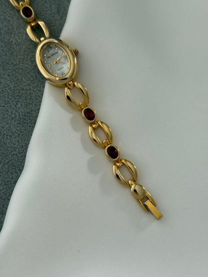 Vintage Ruby Gem Watch