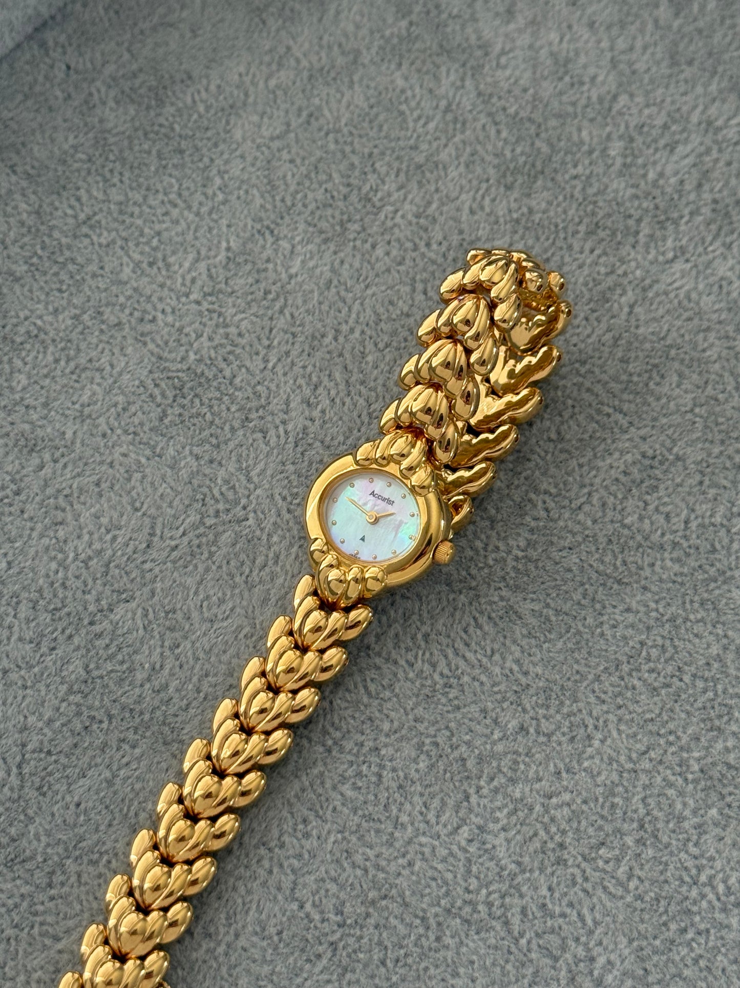 Vintage Mother Of Pearl Accurist Watch