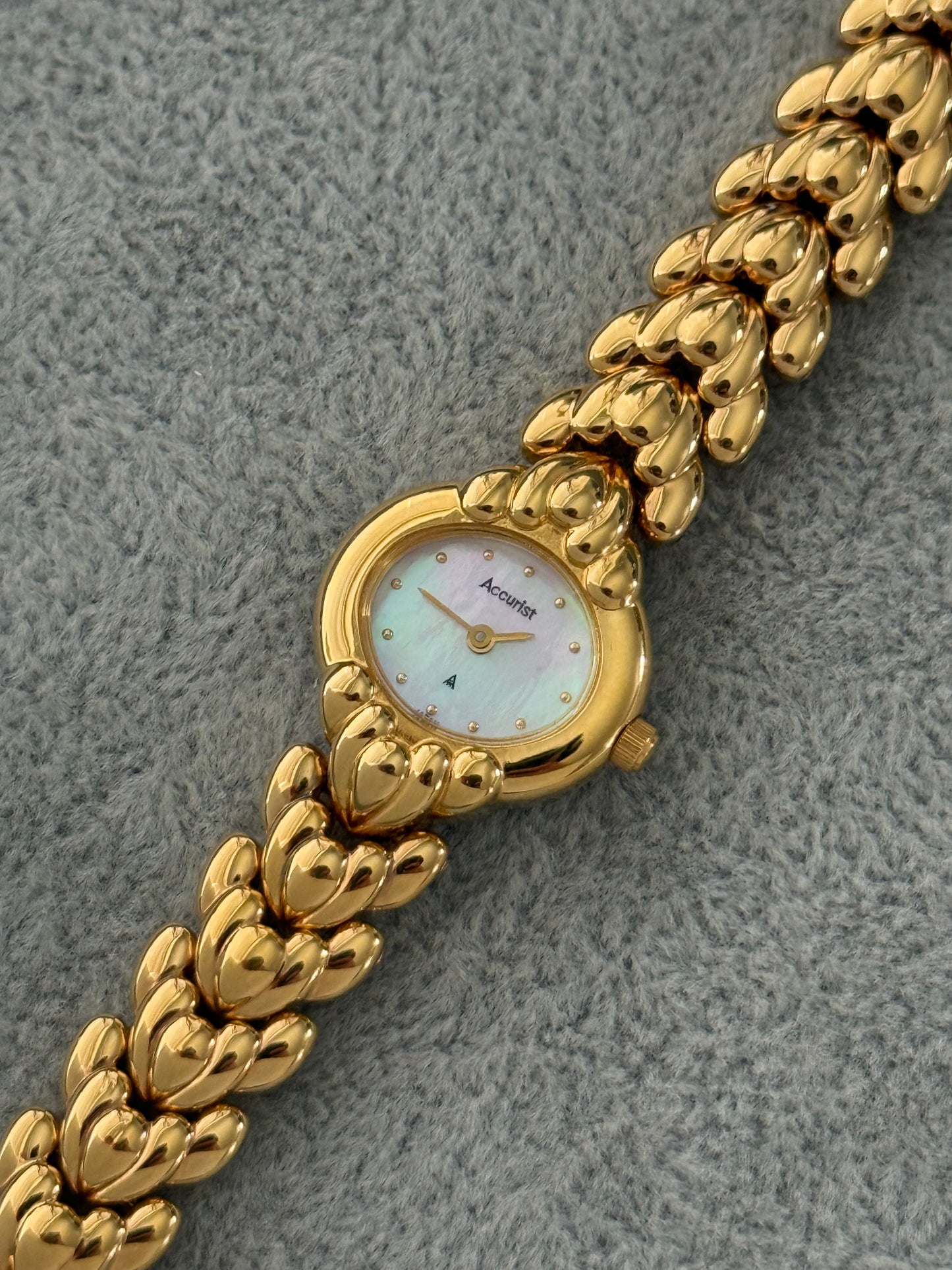 Vintage Mother Of Pearl Accurist Watch