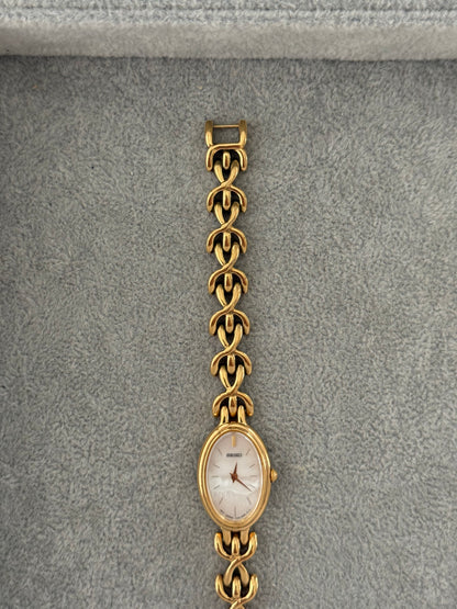 Vintage Mother Of Pearl Seiko Watch