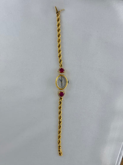 Rare Ruby Adorned Vintage Watch