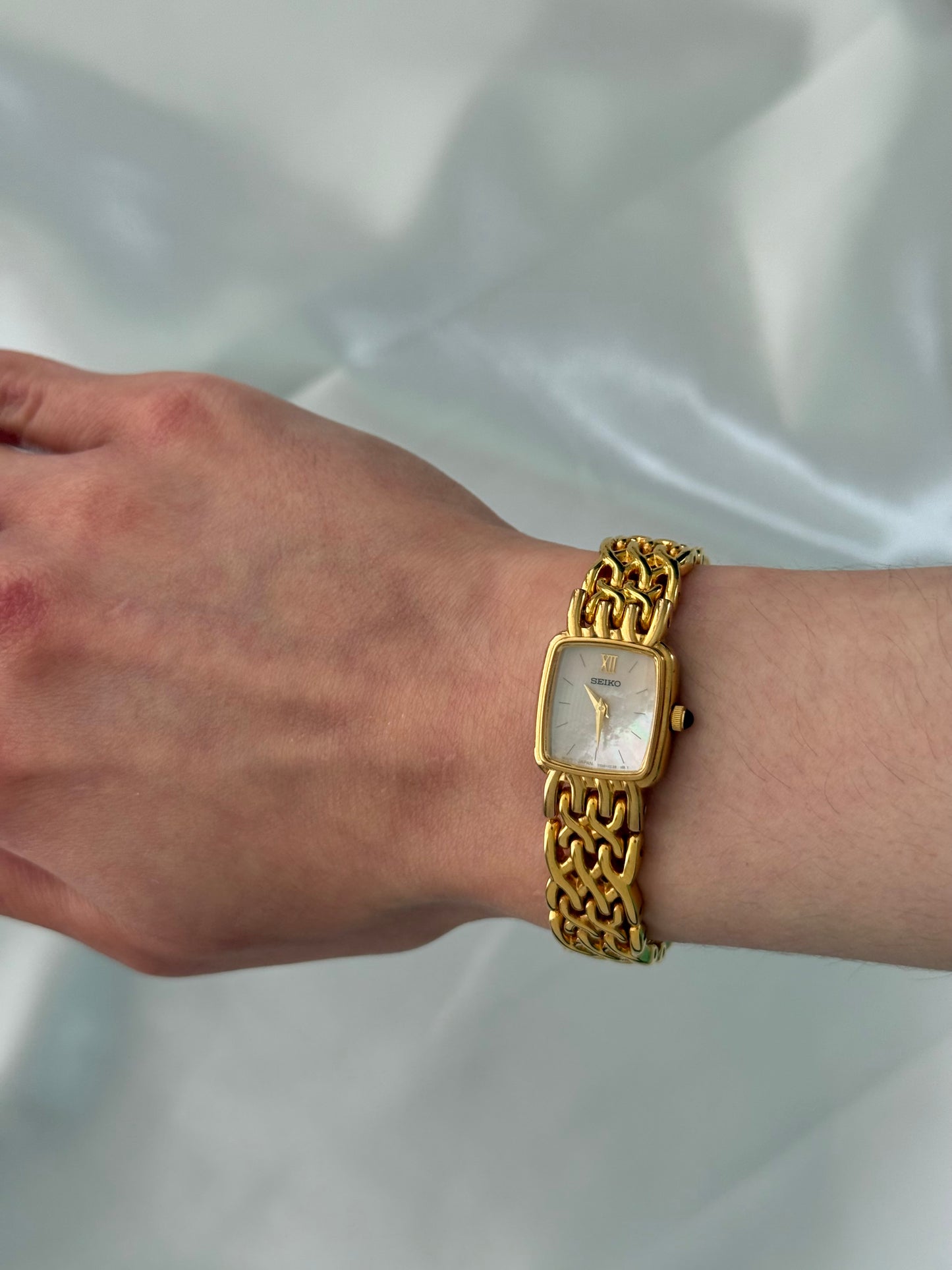 Vintage Mother Of Pearl Seiko Watch