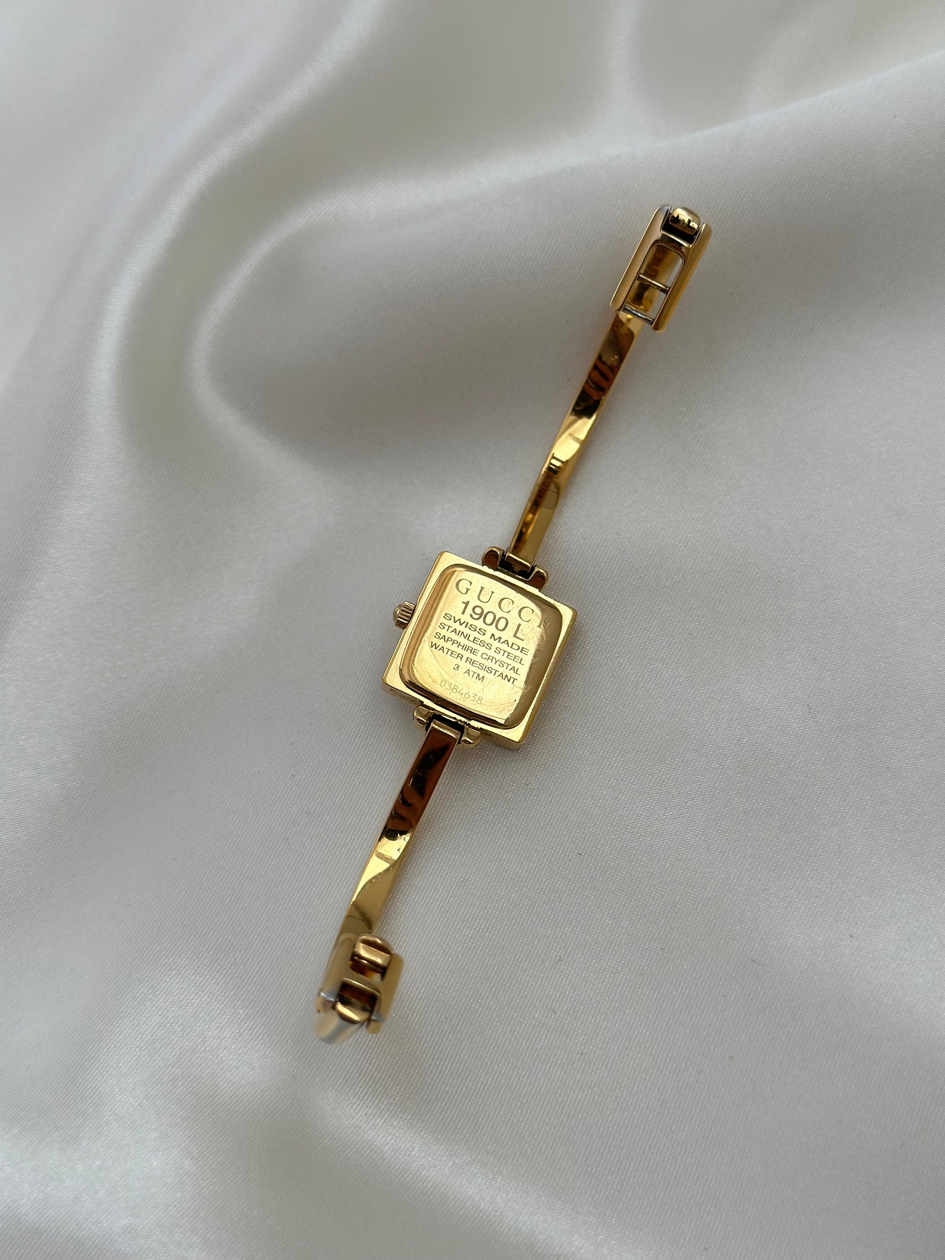 Gucci 1900l watch gold hotsell