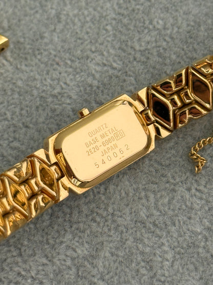 Full Set 1985 Seiko Lassale with Striking Purple Dial & Diamond Bezel Watch 2E20-6989