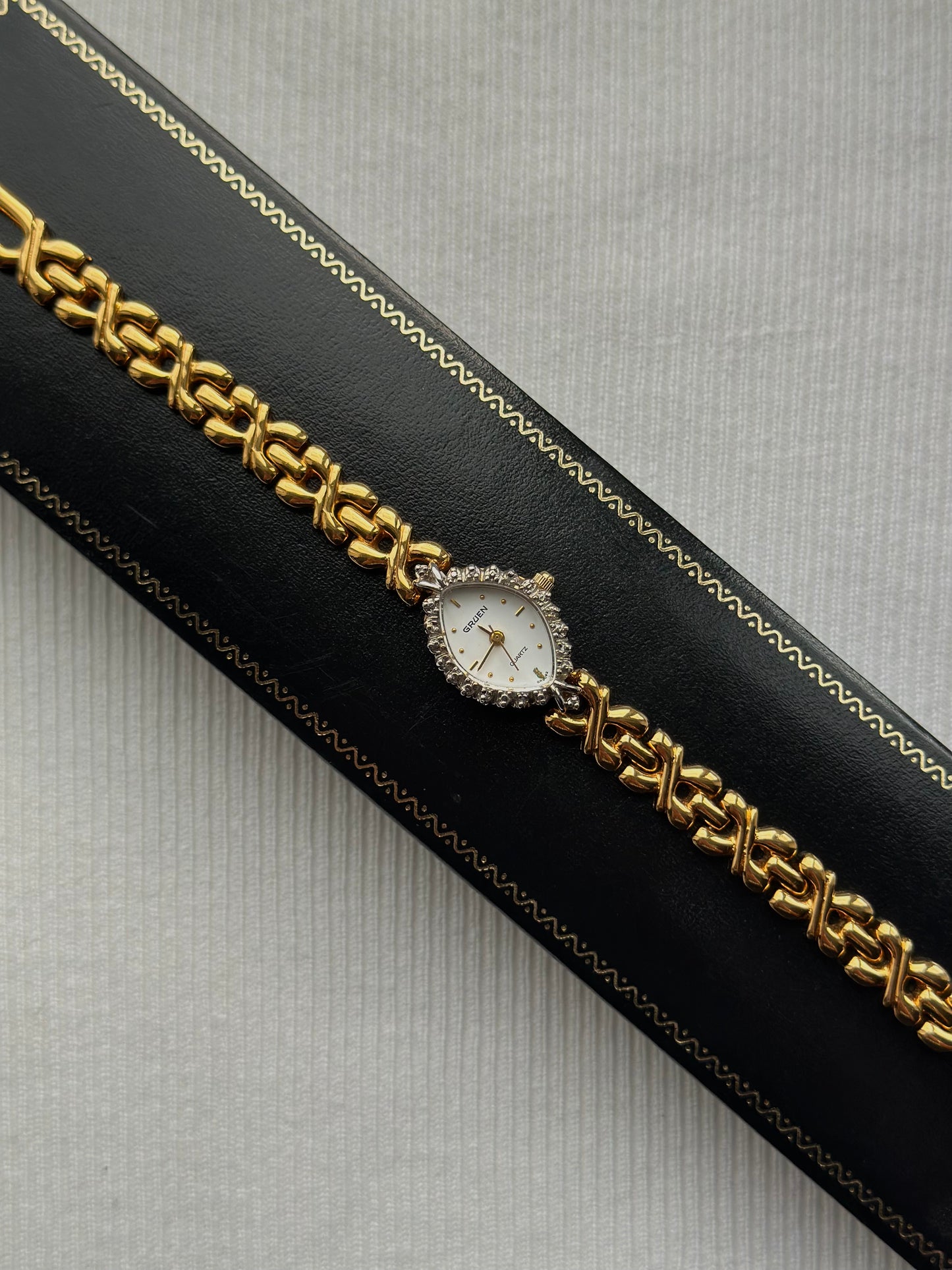 Vintage Diamond Bezel Gruen Watch - Sells for $495+