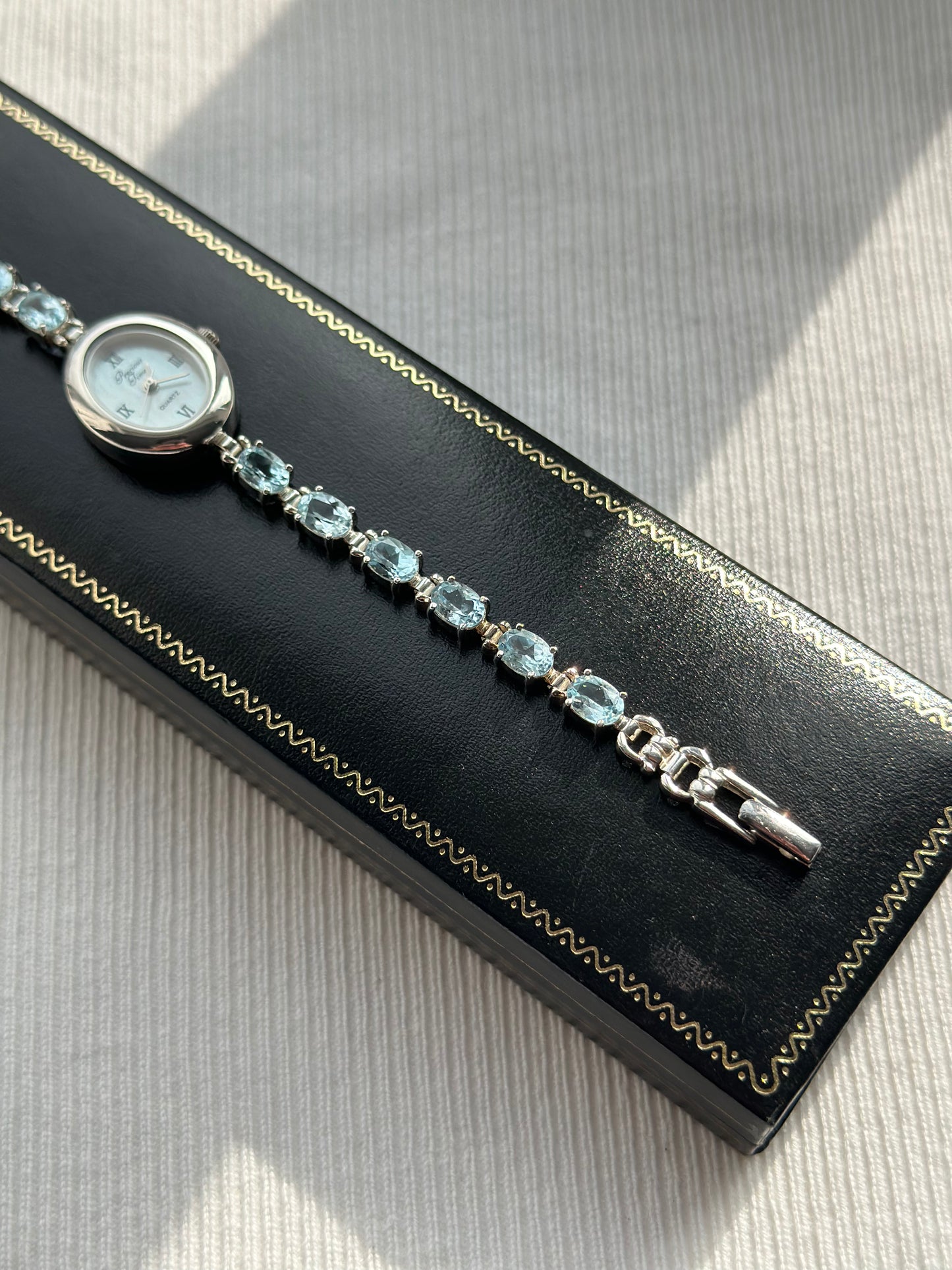 Vintage Blue Gem Watch