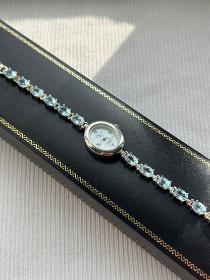 Vintage Blue Gem Watch